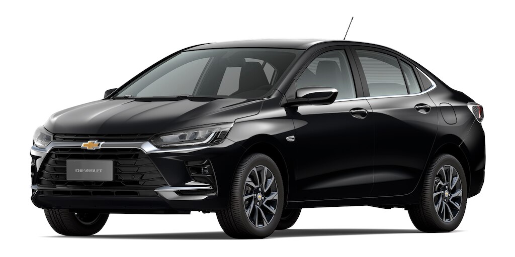 Sedan Onix Plus Premier cor Preto Ouro Negro